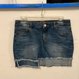 Denim mini skirt